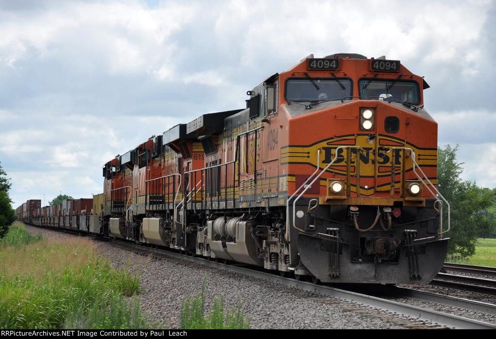 Westbound stack train